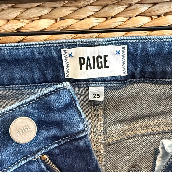 PAIGE Mid-Rise Cindy Straight Leg Ankle Jeans, 25 - Picture 10 of 11